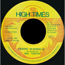 Big Youth / Yeashkark Famine In Somalia / Soul Rebel USED VINYL 7INCH 45 RPM