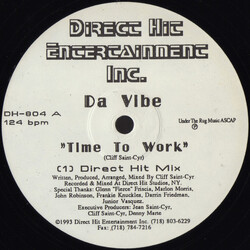 Da Vibe Time To Work USED VINYL 12INCH 33 S RPM