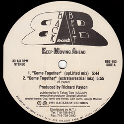 Keep Moving Ahead Come Together USED VINYL 12INCH 33 S RPM