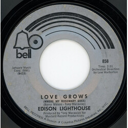 Edison Lighthouse Love Grows (Where My Rosemary Goes) USED VINYL 7INCH SINGLE 45 RPM