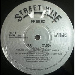 Freeez I.O.U. USED VINYL 12INCH 33 S RPM STEREO