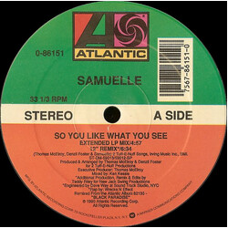 Samuelle Prater So You Like What You See USED VINYL 12INCH 33 S RPM