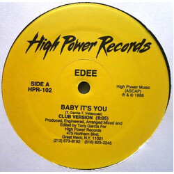Edee Baby It's You USED VINYL 12INCH 33 S RPM