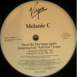 Melanie C Never Be The Same Again USED VINYL 12INCH 33 S RPM PROMO STEREO