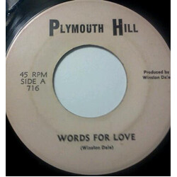 Winston Dale Words For Love USED VINYL 7INCH 45 RPM