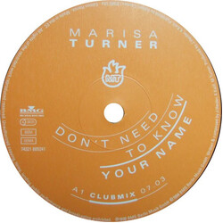 Marisa Turner Don't Need To Know Your Name USED VINYL 12INCH