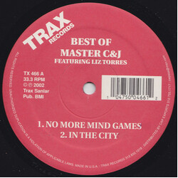 Master C & J / Liz Torres Best Of Master C & J USED VINYL 12INCH 33 S RPM COMPILATION
