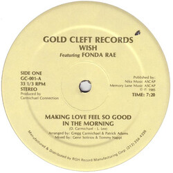 Wish (3) / Fonda Rae Making Love Feel So Good In The Morning USED VINYL 12INCH 33 S RPM STEREO