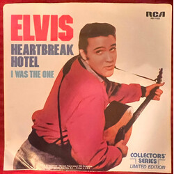 Elvis Presley Heartbreak Hotel / I Was The One USED VINYL 7INCH 45 RPM SINGLE LIMITED EDITION REISSUE STYRENE MONO