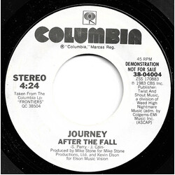 Journey After The Fall USED VINYL 7INCH 45 RPM SINGLE PROMO
