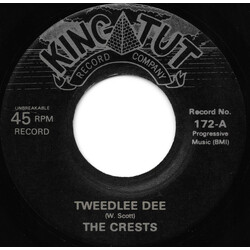 The Crests Tweedlee Dee / Earth Angel USED VINYL 7INCH 45 RPM