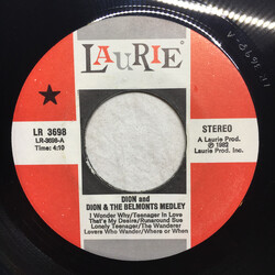 Dion (3) / Dion & The Belmonts / Ernie Maresca Dion & The Belmonts Medley / You're The Only Girl For Me USED VINYL 7INCH 45 RPM STEREO