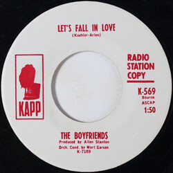 The Boyfriends (4) Let's Fall in Love / Oh Lana USED VINYL 7INCH 45 RPM PROMO UNOFFICIAL RELEASE
