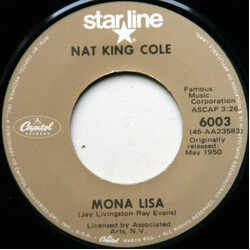 Nat King Cole Mona Lisa USED VINYL 7INCH 45 RPM REISSUE