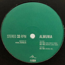 Almunia One Time USED VINYL 12INCH 33 S RPM 45 RPM STEREO
