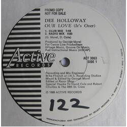 Dee Holloway Our Love (It's Over) USED VINYL 12INCH 33 S RPM PROMO