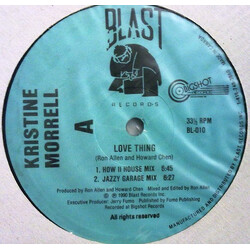 Kristine Morrell Love Thing USED VINYL 12INCH 33 S RPM