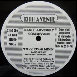 Dance Advisory Commission Free Your Mind USED VINYL 12INCH 33 S RPM