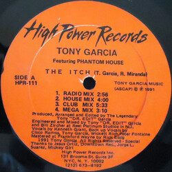 Tony Garcia / Phantom House The Itch USED VINYL 12INCH 33 S RPM