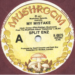 Split Enz My Mistake USED VINYL 7INCH SINGLE 45 RPM