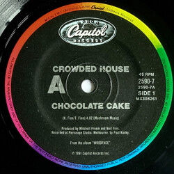 Crowded House Chocolate Cake USED VINYL 7INCH 45 RPM SINGLE