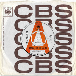 Tina Charles Good To Be Alive USED VINYL 7INCH 45 RPM SINGLE PROMO