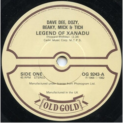 Dave Dee, Dozy, Beaky, Mick & Tich Legend Of Xanadu / Zabadak USED VINYL 7INCH 45 RPM