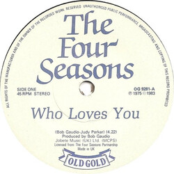 The Four Seasons Who Loves You / Bye Bye Baby USED VINYL 7INCH 45 RPM SINGLE
