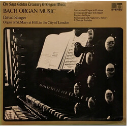 Johann Sebastian Bach / David Sanger (2) Bach Organ Music Vinyl LP USED