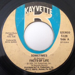 Facts Of Life Sometimes / Love Is The Final Truth USED VINYL 7INCH 45 RPM SINGLE STYRENE