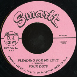 The Four Dots / The Penguins Pleading For My Love / Pledge Of Love USED VINYL 7INCH 45 RPM UNOFFICIAL RELEASE
