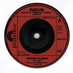 Focus (2) Harem Scarem USED VINYL 7INCH 45 RPM SINGLE