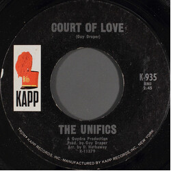 The Unifics Court Of Love / Which One Should I Choose USED VINYL 7INCH 45 RPM SINGLE STYRENE