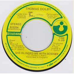 Thomas Dolby She Blinded Me With Science USED VINYL 7INCH 45 RPM STEREO