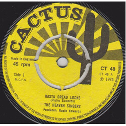 Heaven Singers / Rupie Edwards All Stars Rasta Dread Locks / Dreadlocks Dub USED VINYL 7INCH 45 RPM SINGLE