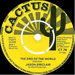 Jason Sinclair / Jason & The Argonauts The End Of The World / The Golden Fleece USED VINYL 7INCH 45 RPM SINGLE