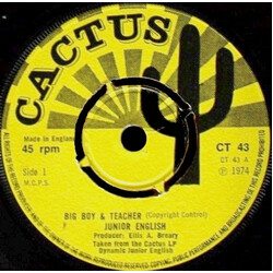 Junior English Big Boy & Teacher USED VINYL 7INCH