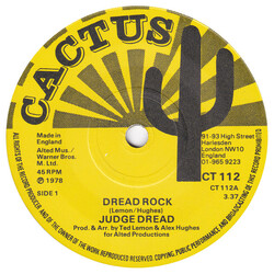 Judge Dread Dread Rock USED VINYL 7INCH
