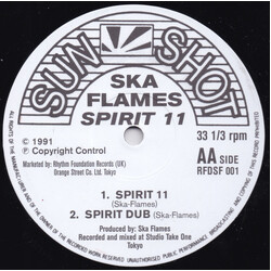 The Ska Flames Spirit 11 USED VINYL 12INCH 33 S RPM 45 RPM REISSUE