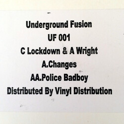 Underground Fusion Changes / Police (Bad Boy) USED VINYL 12INCH WHITE LABEL UNOFFICIAL RELEASE 33 S RPM