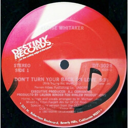 Eloise Whitaker Don't Turn Your Back On Love USED VINYL 12INCH 33 S RPM STEREO
