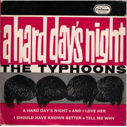 The Typhoons A Hard Day's Night USED VINYL 7INCH EP 45 RPM