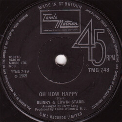 Blinky / Edwin Starr Oh How Happy USED VINYL 7INCH SINGLE 45 RPM