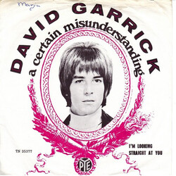 David Garrick A Certain Misunderstanding USED VINYL 7INCH SINGLE 45 RPM