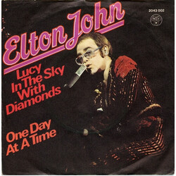 Elton John Lucy In The Sky With Diamonds / One Day At A Time USED VINYL 7INCH 45 RPM SINGLE STEREO