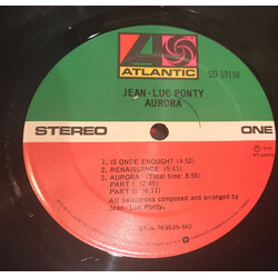 Jean-Luc Ponty Aurora Vinyl LP USED