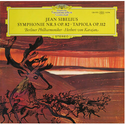 Jean Sibelius / Herbert von Karajan / Berliner Philharmoniker Symphonie Nr. 5 Op. 82 / Tapiola Op. 112 Vinyl LP USED
