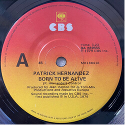 Patrick Hernandez Born To Be Alive / Too Many People USED VINYL 7INCH 45 RPM SINGLE