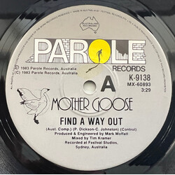 Mother Goose Find A Way Out USED VINYL 7INCH 45 RPM SINGLE