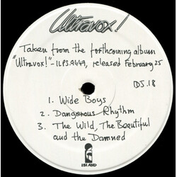 Ultravox Wide Boys USED VINYL 12INCH 33 S RPM SINGLE SIDED PROMO